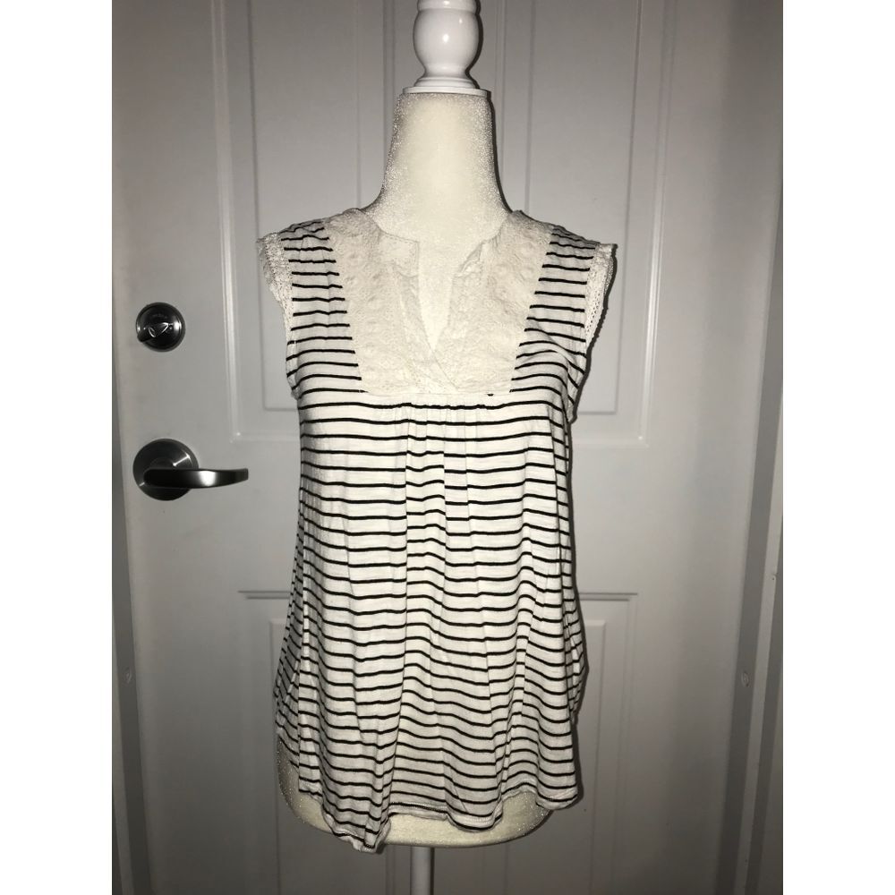 GAP Stripe Blouse Shirt Tank Top Size XS X-Small